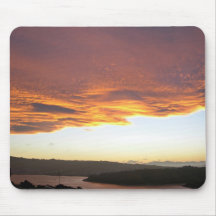 Dramatic Sunset over lake Mousepad