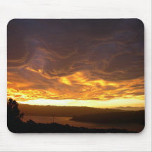 Dramatic Sunset over lake Mousepads