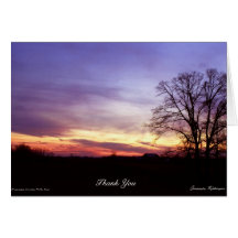 Dramatic Sunset-Thank You Card
