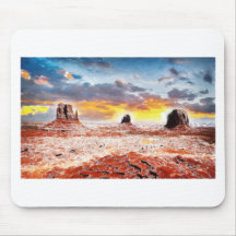 dramatic towers 2 mousepad
