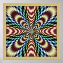 Dramatic Vibrating Optical Illusion Poster