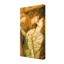 Dream at the Time of the Death of Beatrice Stretched Canvas Prints