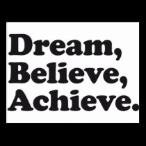 Dream Believe Achieve postcards
