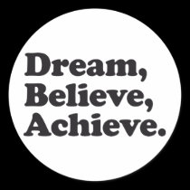 Dream Believe Achieve stickers