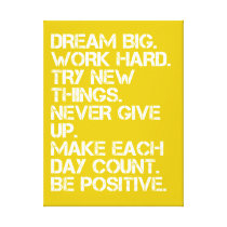 Dream Big Inspirational - 18" x 24" canvas prints