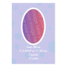 Dreams Baby Photo Announcement Cards Business Card