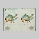 Dreamy Blue Camels  Monogram  iPad Case powis icase