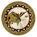 Dreamy Camel Gold Wall Clock