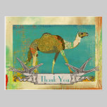 Dreamy Camel Thank You  Postcard postcards