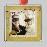 Dreamy Camel Vintage Gold Photo Ornament ornaments