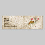 Dreamy Camel White Vintage  Business Card/Tag business cards