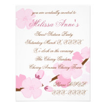 Dreamy Cherry Blossom Invitations