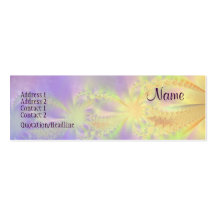 Dreamy Fractal Profile Card Business Card