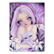 Dreamy Lily - blank card