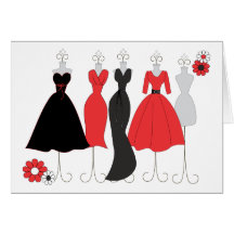 Dress Shop-Daisy Theme Card