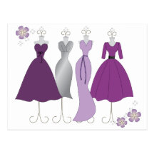 Dress Shop-Daisy Theme Postcards