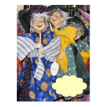 Dressed up for witching postcards