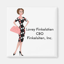 Dressy Dress Refrigerator Magnet
