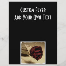 Dried Rose Photograph - Colour Custom Flyer