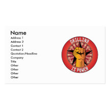 Drilling Is Power Business Cards