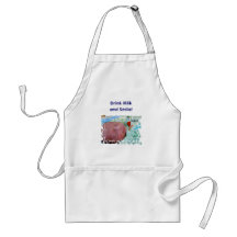 Drink Milk & Smile! apron Baby Nicholas