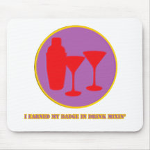 Drink Mixin Merit Badge Mouse Mat