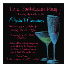 drinks bachelorette party invite fun simple classy