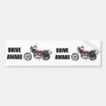 Drive Aware - Motorcycle Bumper Stickers