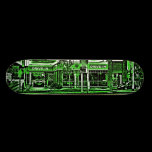 Drive-in Fried Chicken in Green skateboards