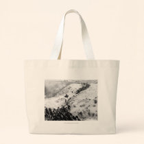 Driving cattle in the winter. bags