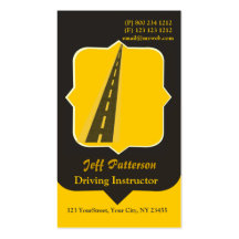Driving Instructor Driver Business Card Template