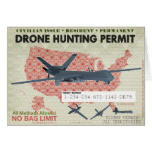 Drone Hunting Permit Card