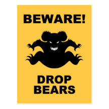 Drop Bears! Post Cards