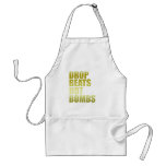 Drop Beats Not Bombs 2 - DJ DJing Disc Jockey Apron
