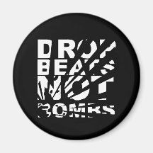 Drop Beats Not Bombs Explosion Magnets