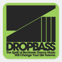 DropBass logo Square Stickers