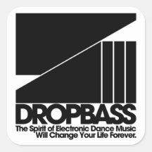 DropBass logo Stickers