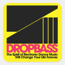 DropBass logo Stickers
