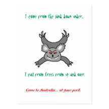 Dropbear Australis Postcard