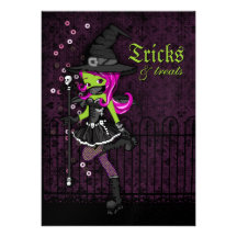 Drucilla Halloween Invitations
