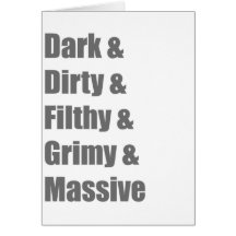 Drum and Bass DnB Electro Dub step Dubstep Grime Card