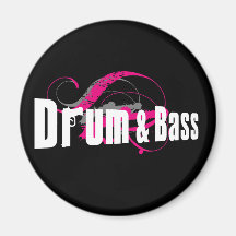 Drum and Bass Mob Refrigerator Magnets