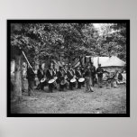Drum Corps in Bealeton, VA 1863 Print