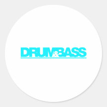 Drum N Bass - DJ Disc Jockey Vinyl Music Stickers