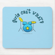 Drum Set - Blue Mousepads