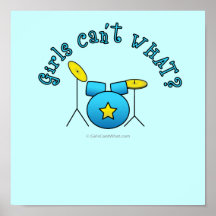 Drum Set - Blue Print