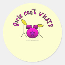 Drum Set - Pink Sticker
