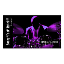 Drummer Musician for Music Business Card