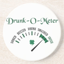Drunk-O-Meter Drink Coasters