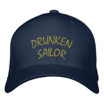 Drunken Sailor Hat embroidered hats